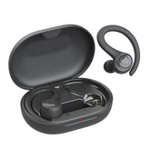JLab Go Air Sport, Wireless Workout Earbuds Featuring C3 Clear Calling, Secure Earhook Sport Design, 32+ Hour Bluetooth Playtime, and 3 EQ Sound Settings (Graphite/Black) - Like New